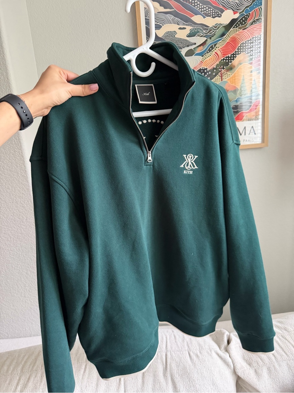 💥BUY ON VINTED FOR $140💥 Kith Women Hunter III Crest Quarter Zip